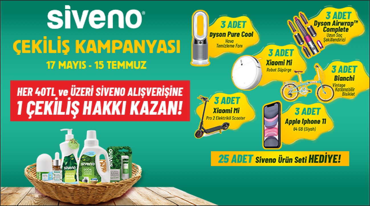 40 TL ve Üzeri Siveno Alışverişinize kampanyası