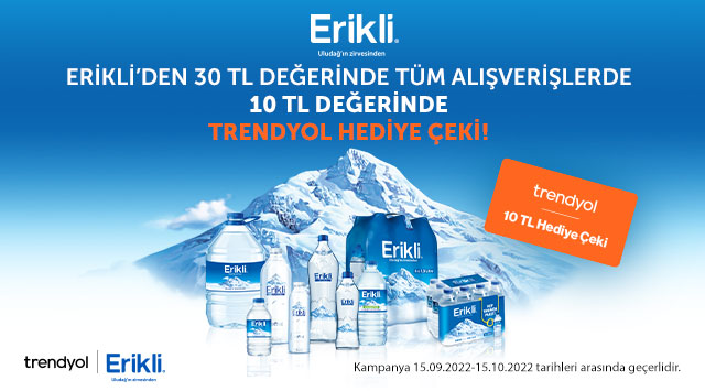 30 TL ve üzeri Erikli Alışverişinize kampanyası