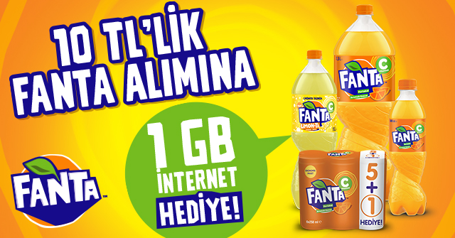 10 TL ve Üzeri Fanta Alışverişinize kampanyası