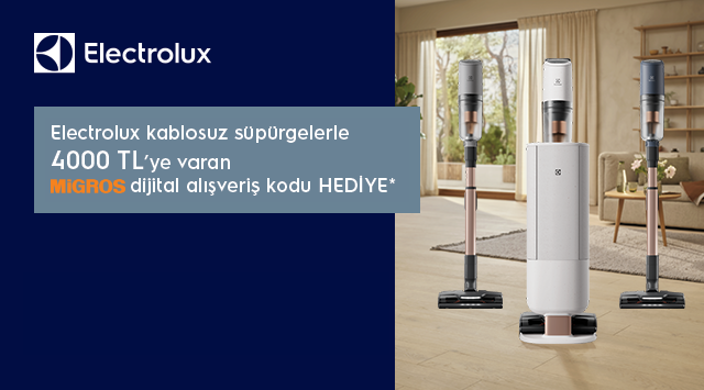 Electrolux Ürün Alışverişinize ALTIN kampanyası