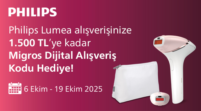 Philips BRI950/00 veya BRI940/00 Ürün Alışverişinize MİGROS DİJİTAL KOD kampanyası