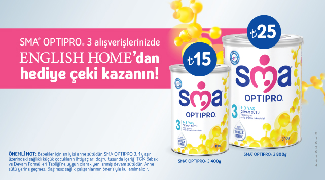 1 Adet Sma Optipro 3 Alışverişinize kampanyası