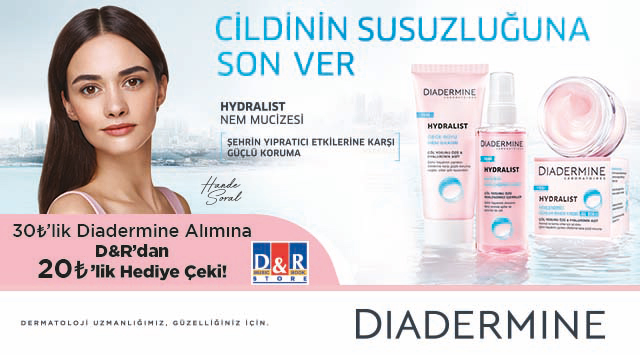 30 TL ve Üzeri Diadermine Ürünü Alışverişinize kampanyası