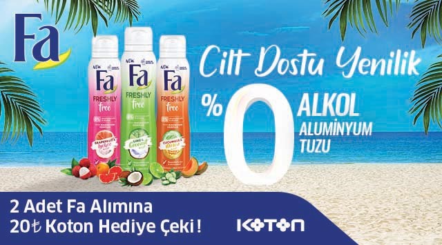 2 Adet Fa Ürünü Alışverişinize kampanyası
