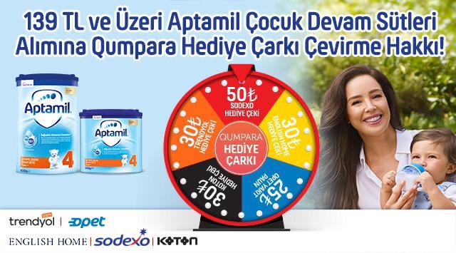 139 TL ve Üzeri Aptamil Alışverişinize ÇARK ÇEVİR kampanyası