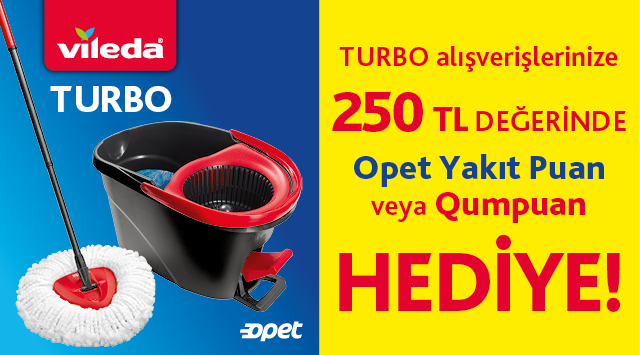 Vileda Turbo Alışverişinize kampanyası