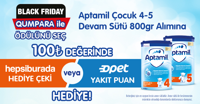 Aptamil Alışverişinize 100 TL OPET VEYA HEPSİBURADA kampanyası