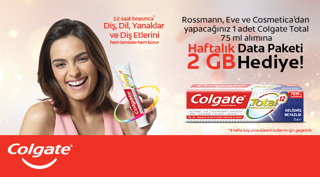 Colgate Total 75 ml Alışverişine kampanyası