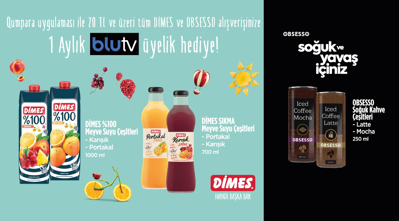 20 TL ve Üzeri Dimes ve Obsesso Alışverişinize kampanyası