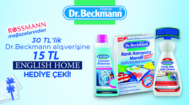 30 TL ve üzeri Dr.Beckmann Alışverişinize kampanyası