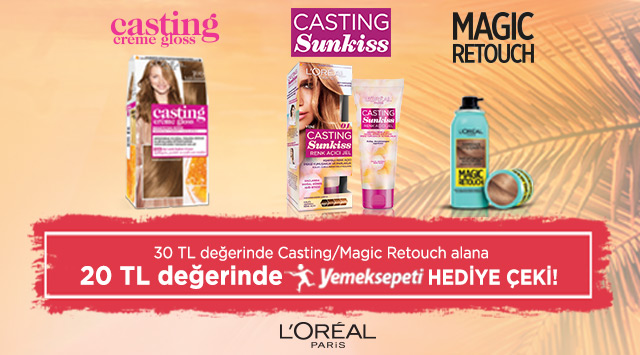 30 TL ve Üzeri Loreal Saç Boyası Alışverişinize kampanyası