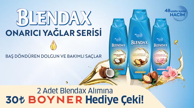2 Adet Blendax Alışverişinize kampanyası