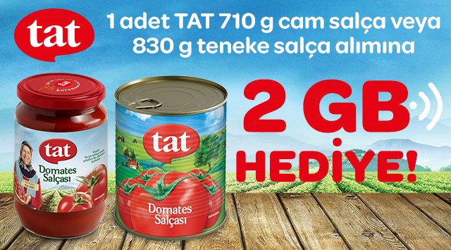 1 Adet Tat Salça Alışverişinize kampanyası