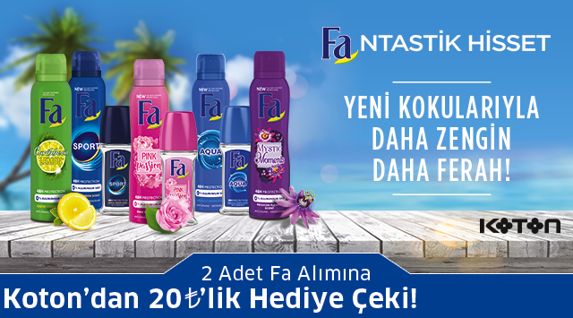 2 Adet Fa Alışverişinize kampanyası