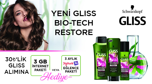 30 TL ve Üzeri Gliss Ürünü Alışverişinize kampanyası