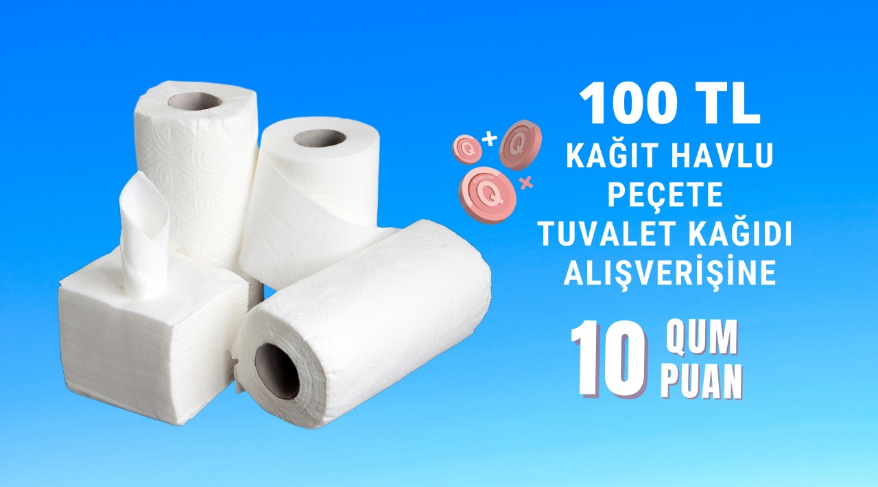 100 TL ve Üzeri Kağıt Havlu Alışverişinize kampanyası