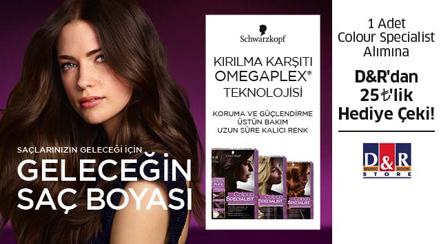 1 Adet Colour Specialist Alışverişinize kampanyası