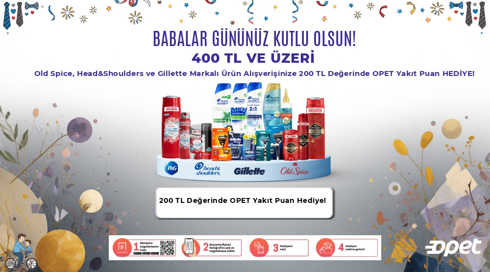 400 TL ve üzeri Alışverişinize 200 TL OPET YAKIT PUAN kampanyası