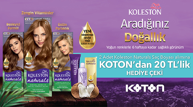 2 Adet Koleston Alışverişinize kampanyası