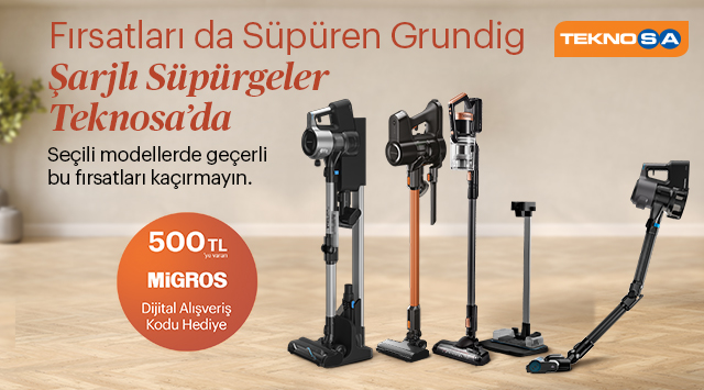 Grundig Dikey Şarj Aleti Alışverişinize kampanyası