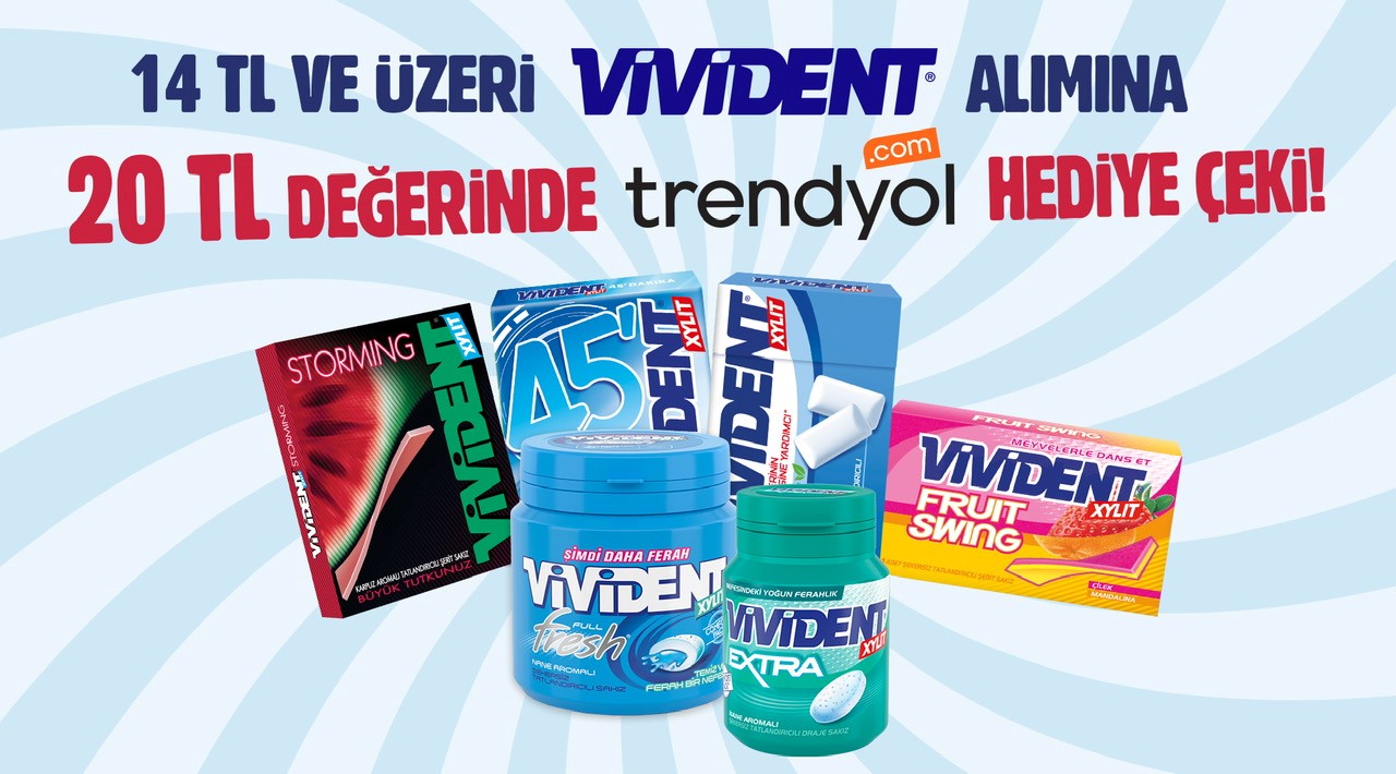 14 TL ve Üzeri Vivident Alışverişinize kampanyası