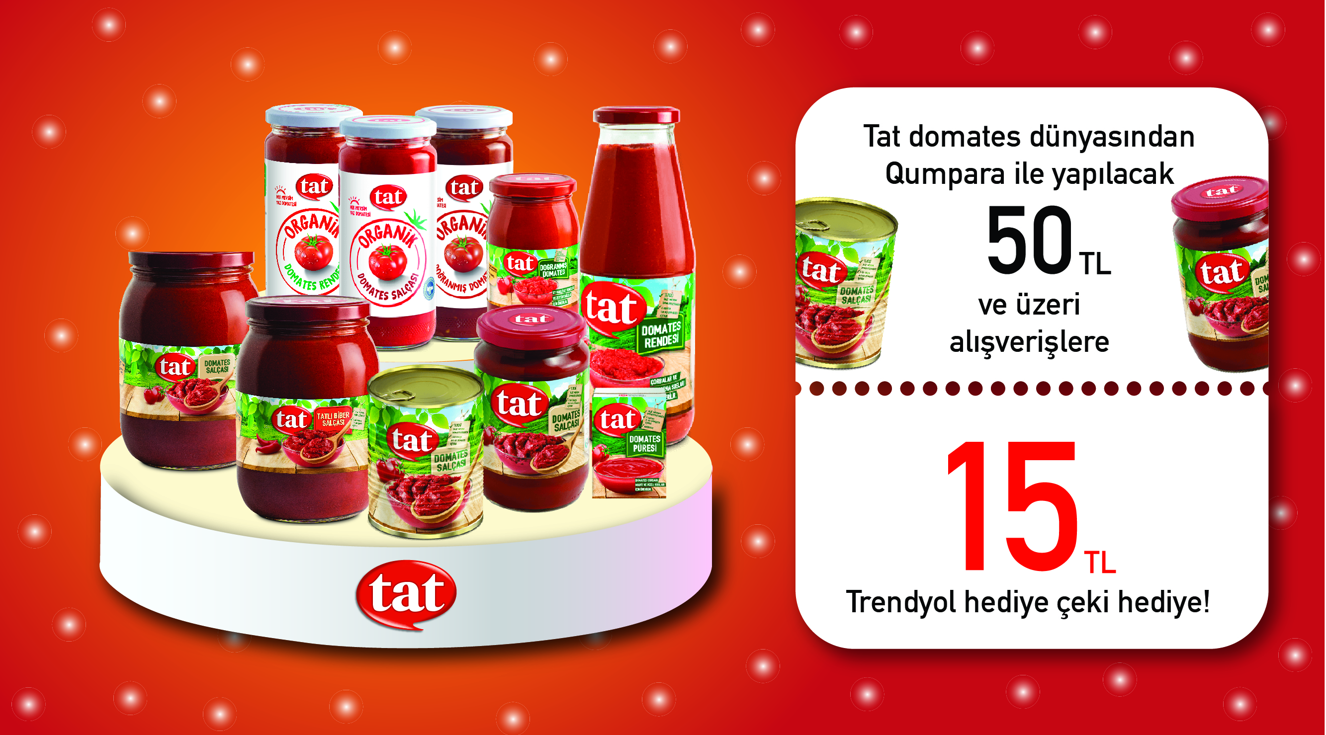 50 TL ve Üzeri Tat Ürünleri Alışverişinize kampanyası