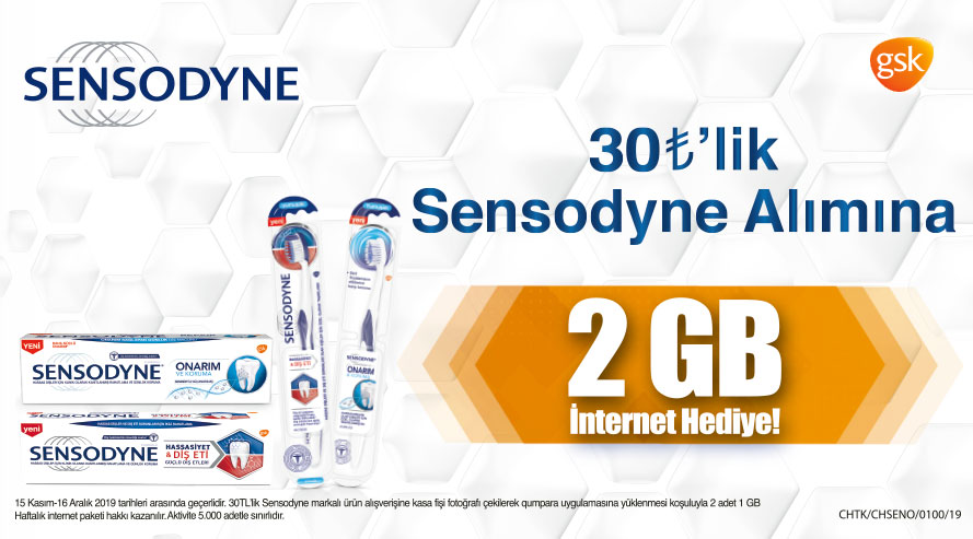 30 TL ve Üzeri Sensodyne Ürünü Alışverişinize kampanyası