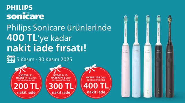 Philips Sonicare Alışverişinize NAKİT İADE kampanyası