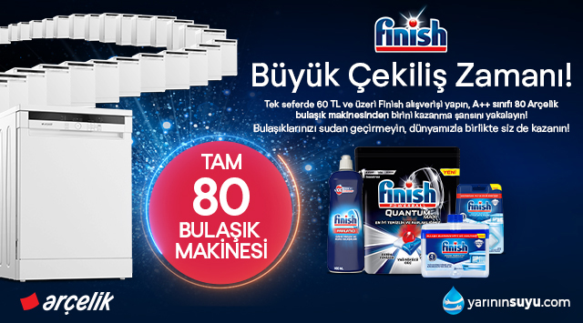 60 TL ve Katları Finish Alışverişinize ÇEKİLİŞ SONUÇLARI kampanyası