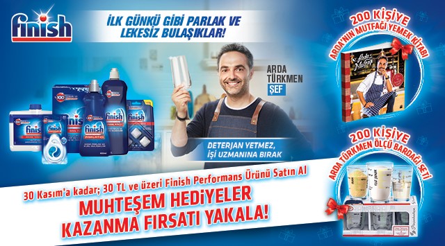 30 TL ve Üzeri Finish Performans Ürünleri Alışverişinize ÇEKİLİŞ HAKKI kampanyası