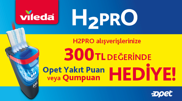 Vileda H2PRO Ürün Alışverişinize kampanyası