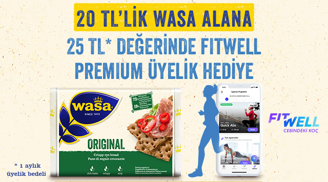 20 TL ve Üzeri Wasa Alışverişine kampanyası