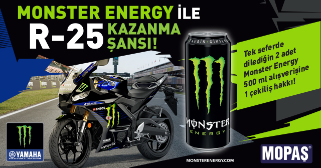 Monster 500ml Alışverişinize ÇEKİLİŞ HAKKI kampanyası