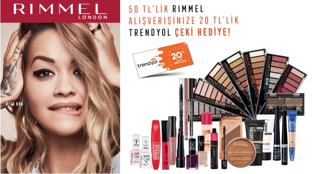 50 TL ve Üzeri Rimmel London Alışverişinize kampanyası