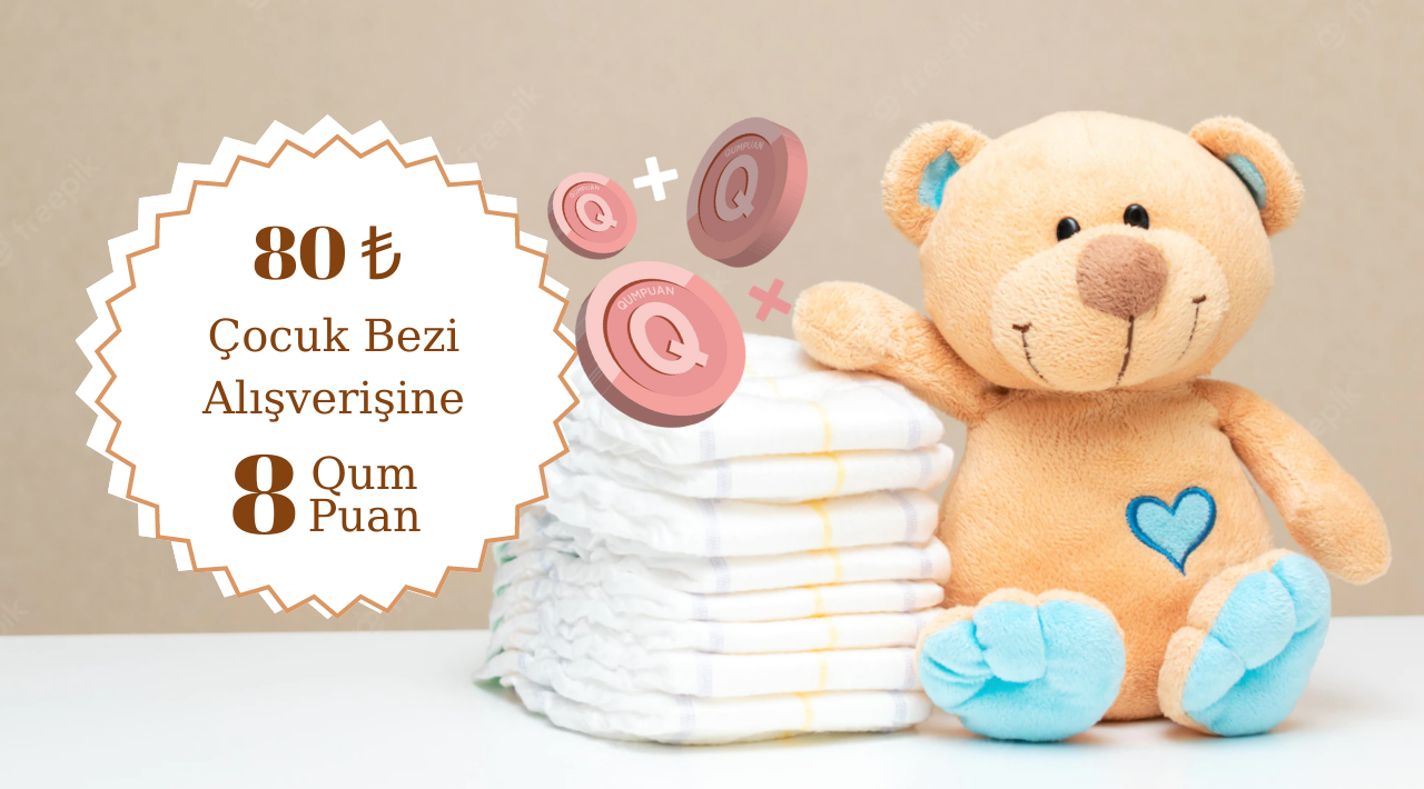 80 TL ve Üzeri Çocuk Bezi Alışverişinize kampanyası
