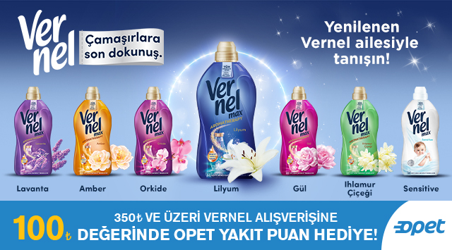 350 TL ve üzeri Vernel Alışverişinize kampanyası