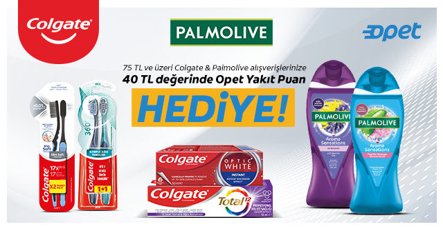 75 TL ve üzeri Colpal Ürün Alışverişinize kampanyası