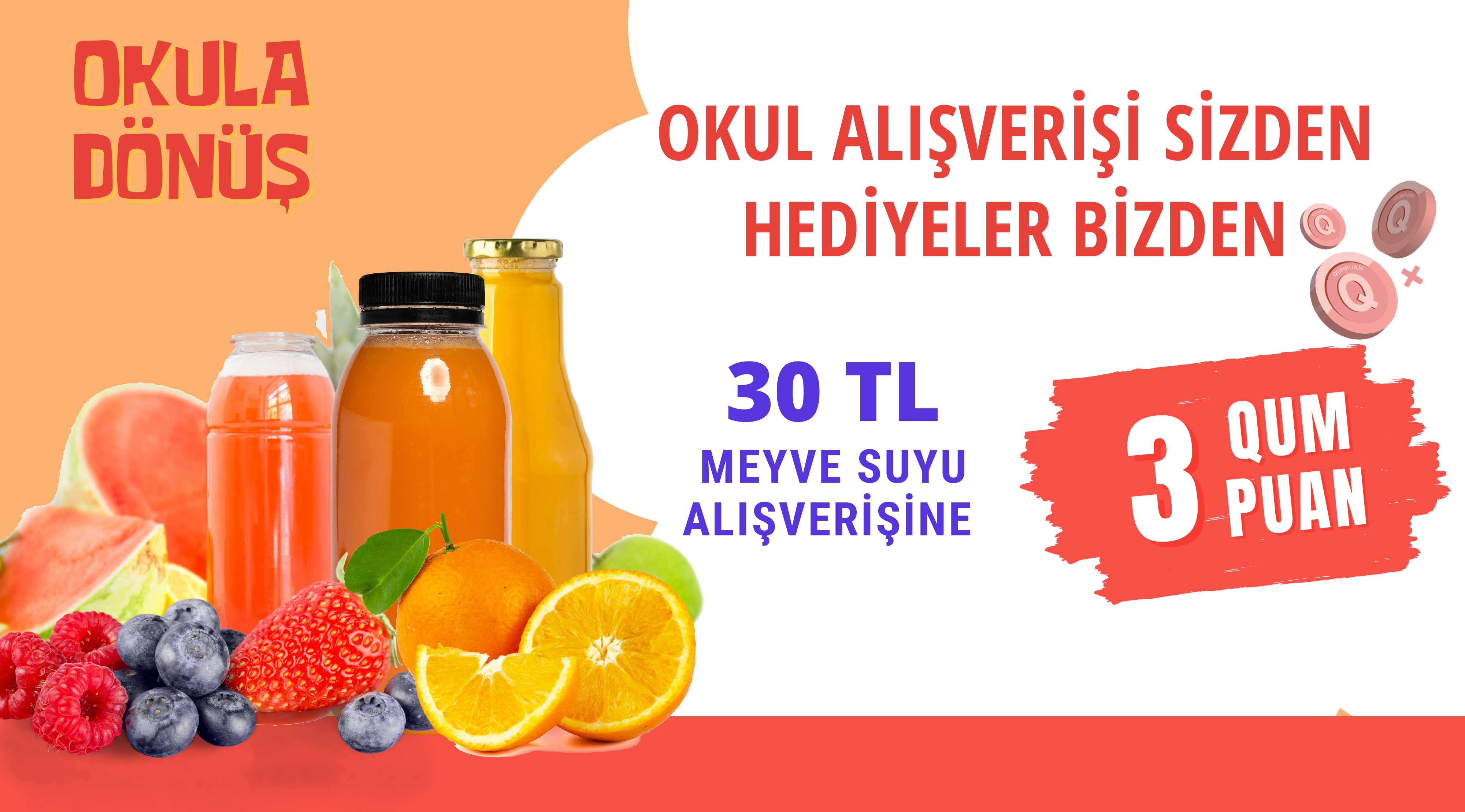 30 TL ve Üzeri Meyve Suyu Alışverişinize kampanyası