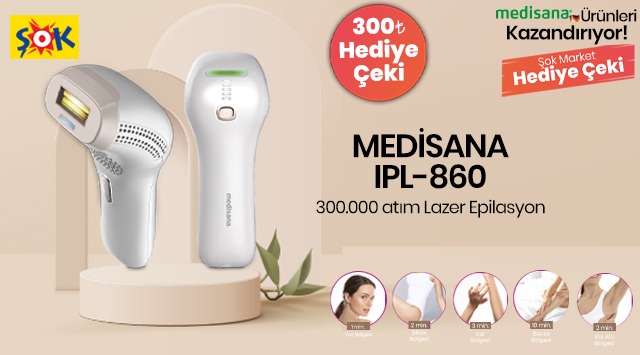 Medisana IPL 860 Alışverişinize kampanyası