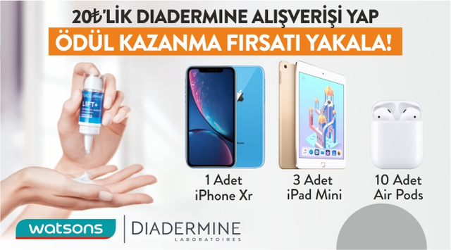 20 TL ve Üzeri Diadermine Alışverişinize kampanyası