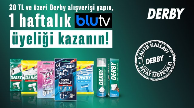 20 TL ve Üzeri Derby Alışverişinize kampanyası