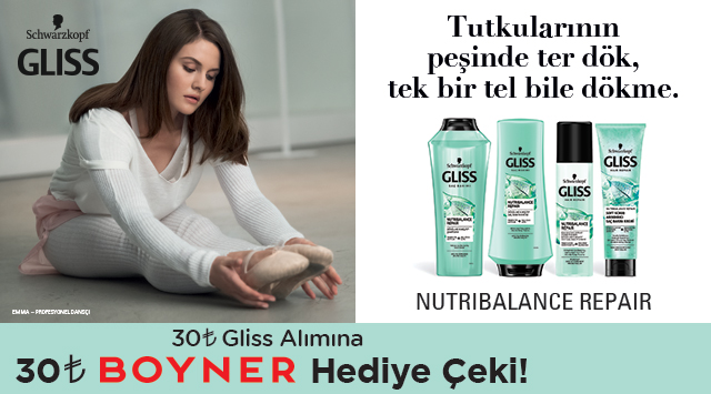 30 TL ve Üzeri Gliss Alışverişinize kampanyası