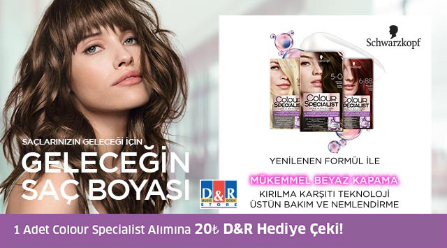 1 Adet Colour Specialist Alışverişinize kampanyası