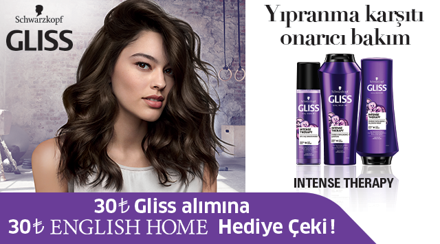 30 TL ve Üzeri Gliss Alışverişinize kampanyası
