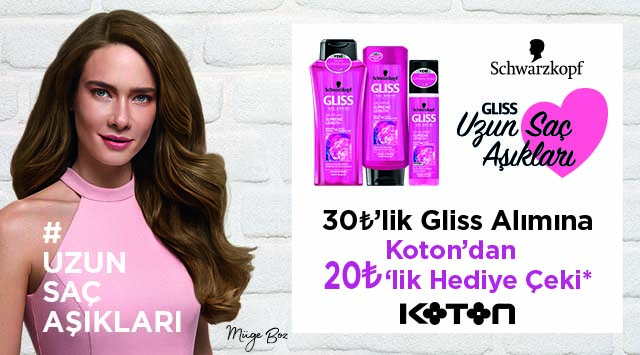 30 TL ve Üzeri Gliss Ürünü Alışverişinize kampanyası