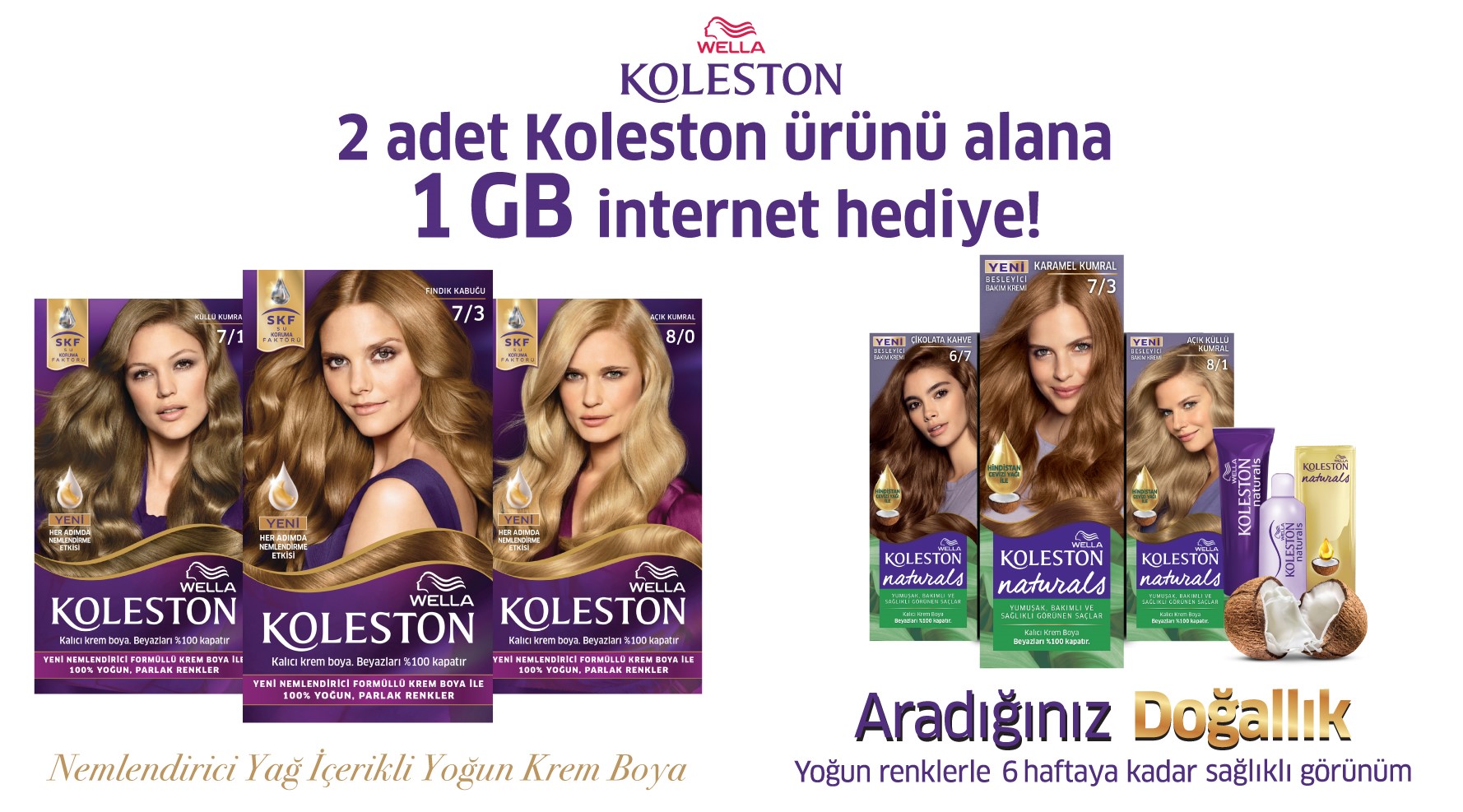 2 Adet Koleston Ürünü Alışverişinize kampanyası