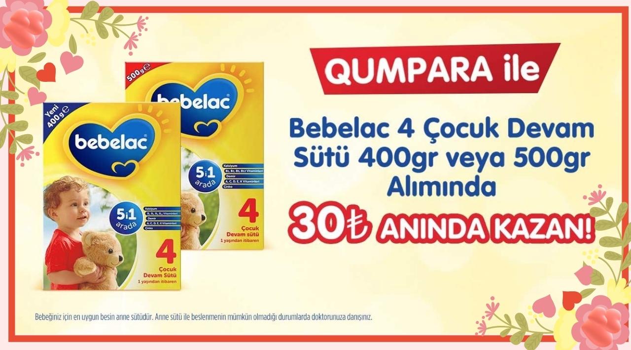 Bebelac Base 400 gr / 500 gr Alışverişinize 30 TL İADE kampanyası