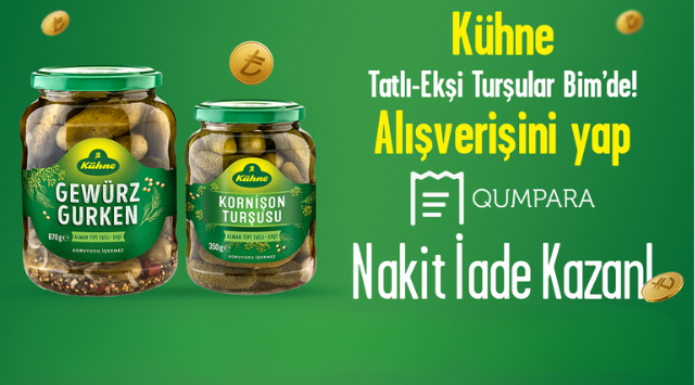 Kühne Alışverişinize NAKİT İADE kampanyası