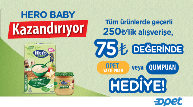 250 TL ve üzeri Hero Baby Alışverişinize kampanyası