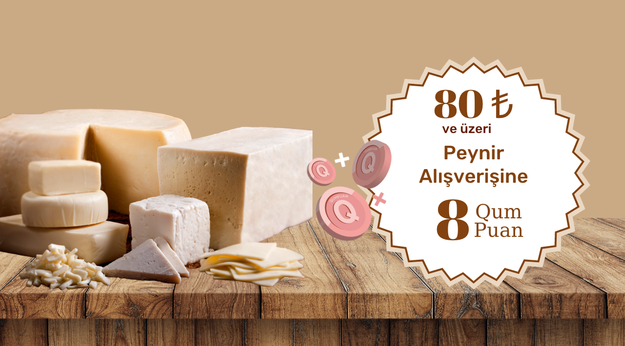 80 TL ve üzeri Peynir Alışverişinize kampanyası